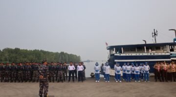 Aku Cinta Laut” Satu Semangat, Satu Kepedulian : Lanal Dumai dan Generasi Muda Bersatu Jaga Pesisir