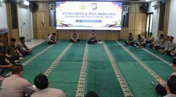 Perkuat Keimanan dan Soliditas Personel, Polres Pelabuhan Tanjung Priok Gelar Pengajian dan Doa Bersama