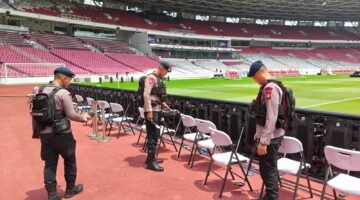 Brimob Polda Metro Jaya Sterilisasi GBK Jelang Laga ASEAN Cup 2026