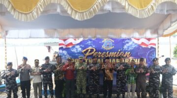 Perkuat Keamanan Sungai Barito, Dankodaeral XIII Resmikan Posal Marabahan