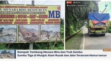 GOW – BANTEN BERSUARA KERAS ! TRUK SUMBU TIGA DI MUNJUL DISOROT, KEPATUHAN MUATAN DAN KELAS JALAN WAJIB DIPERIKSA !