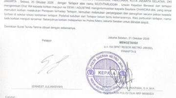 Ernest Juliansyah Laporkan Dugaan Pencemaran Nama Baik, Ungkap Penyekapan di Jakarta Selatan