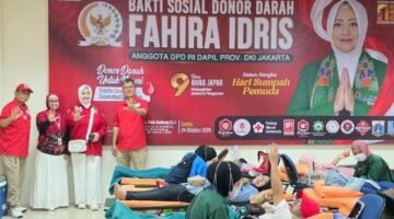 HUT DPD RI & Milad Bang Japar, Senator DKI Fahira Idris Gelar Bakti Sosial Donor Darah